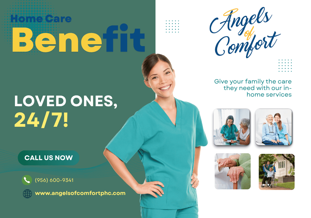 Smiling caregiver supporting an elderly woman during daily activities at home health care  in Texas, illustrating the key benefits of compassionate in-home care.